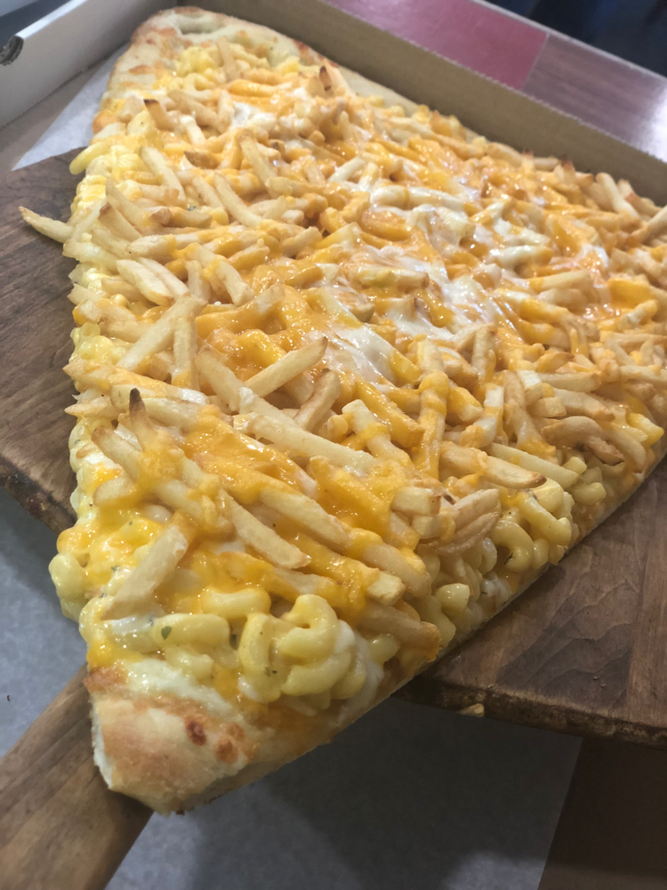French Fries and Mac & Cheese Superslice