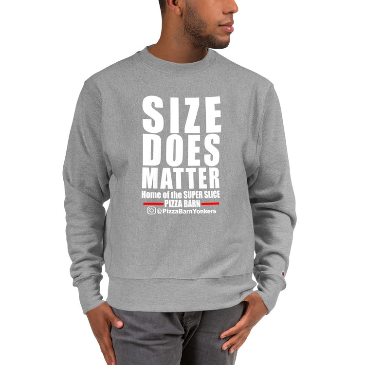 Authentic Pizza Barn Yonkers "Size Does Matter" Champion Sweatshirt